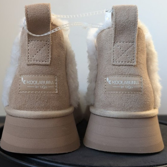 UGG Koolaburra Mini Platform Boots Size 7 UGG Ultra Mini Sand Light Beige Tan - Picture 5 of 8